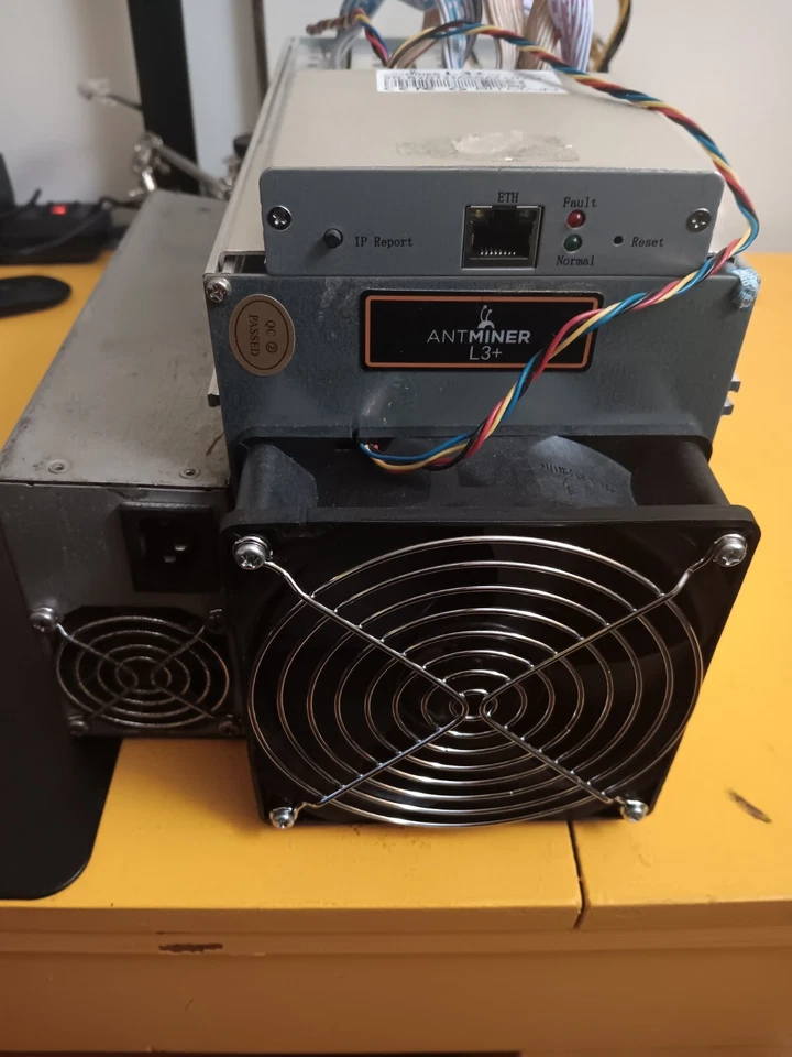 Antminer L3+ Miner probado y completamente funcional con fuente de alimentación - Blissz 1.02 LITECOIN/DOGE Foto 1 de 1