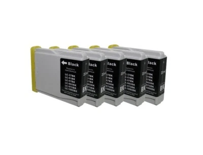 5 Druckerpatronen black kompatibel für Brother LC1000 DCP135C - Bild 1 von 2