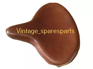 FOR HARLEY WLA WLC VL UL EL WL KNUCKLEHEAD SOLO SEAT FLATHEAD BROWN - Picture 1 of 8