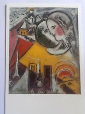 Art POSTCARD  -  "Marc  Chagall "  -  " SUNDAY "  - 1954  -