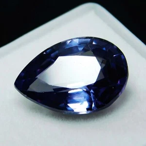 Natural Alexandrite Color Change CERTIFIED 8.9 Ct Pear Ring Size Loose Gemstone - Picture 1 of 15