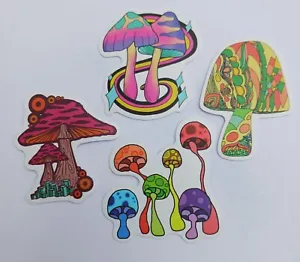 Mushroomss Vinyl Sticker Set Psychedelic Mycology Forest Botanical Goblincore  - Picture 1 of 1