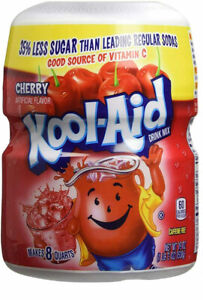 Kool Aid Cherry Flavoured Soft Drink Mix 1x 538g -Tub 