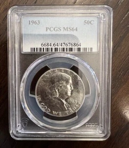 1963-P | Franklin Silver Half Dollar | PCGS MS64 | Collection 4000 - Picture 1 of 2