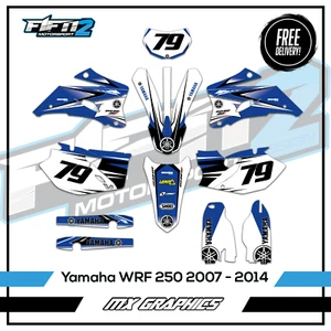 Yamaha WRF 250 WR Graphics Kit 2007 2008 2009 2010 2011 2012 Motocross Decals - Picture 1 of 1
