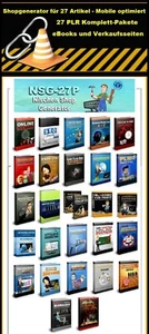 Shopgenerator mobile optimiert + 27 PLR Lizenz Artikel mit Verkaufsseiten - Bild 1 von 1