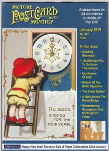 PICTURE POSTCARD MONTHLY January 2019 - New Year Cover - Menai Bridge etc  - Picture 1 of 2