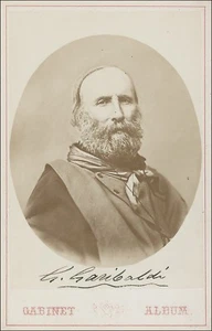 GIUSEPPE GARIBALDI Autographed Photograph Italian General Politician - preprint - Picture 1 of 1