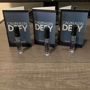 Lot Of 3 Calvin Klein Defy Eau De Toilette Men Cologne Spray .04 fl oz Each/New - Picture 1 of 1