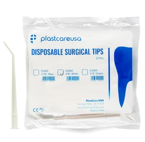 75 (3 Bags) Surgical Aspirator Tips White Medium 1/8" Dental Suction Saliva - Picture 1 of 9