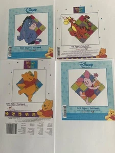 B48-B51  Winnie the Pooh and Friends Patchwork cross stitch PATTERNS (not Kits) - Picture 1 of 7