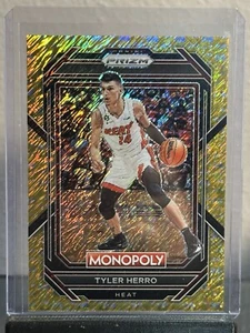 2022-23 Panini Prizm Monopoly Tyler Herro #48 Gold Millionaire Shimmer /500 - Picture 1 of 2