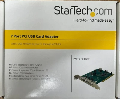 StarTech.com - PCIUSB7 -  7 Port USB 2.0 PCI Interface Card - Image 1 of 2