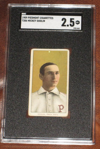 1909-1911 T206 Mickey Doolin Philadelphia Phillies PSA 2.5 piedmont