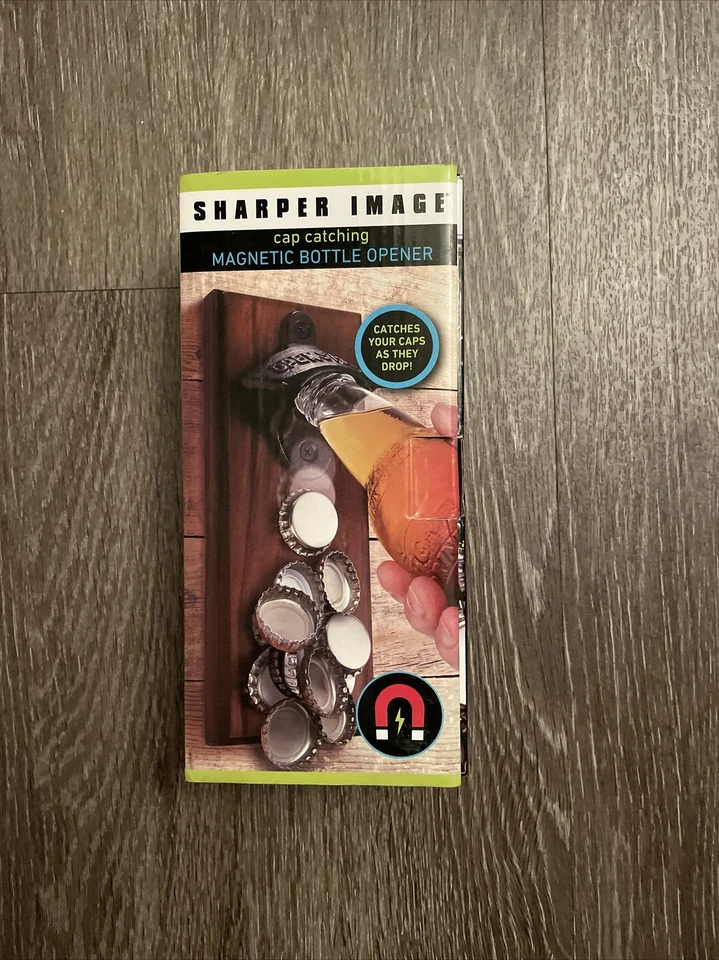 Sharper Image Cap Catching Magnetic Bottle Opener - Open Box - Fast Shipping - Image 1 of 3