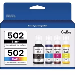 Compatible 502 High Capacity Ink Bottles Replacement for Epson Compatible 502... - Picture 1 of 5