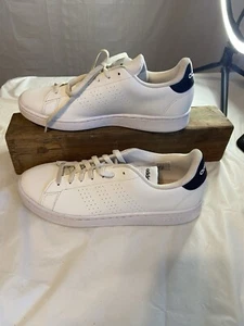 Zapatillas Tenis Para Hombre Adidas Advantage Azul Oscuro Parte Superior Baja Blancas-Talla 11.5-Excelentes - Imagen 1 de 10