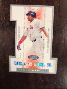 2002 fleer hot prospects baseball Manny Ramirez #8 of 10 WN Red Sox Boston 