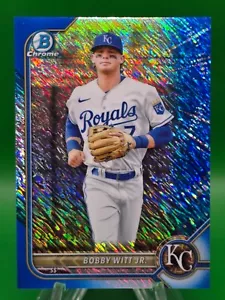 2022 Bowman #BCP-146 Bobby Witt Jr. Cromo BLU Shimmer Rifrattore #/150 Royals - Foto 1 di 2