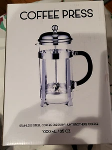 Hunt Brothers Stainless Steel Coffee Press - NEW - Picture 1 of 2