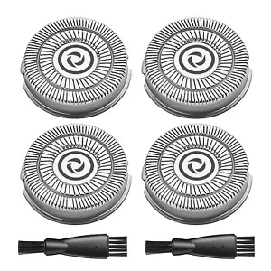 Head Shaver Replacement Heads Compatible with Skull Shaver,4 Blades,2 Brush - Picture 1 of 2