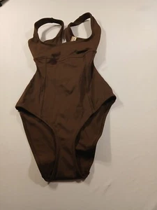 Skims Sculpting Swim Tank One Piece Women's Size 2XS Cocoa Nylon OP-BRF-2758 G99 - Picture 1 of 3