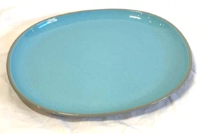 Harkerware Blue Mist Large Oval Platter 13”x10.5” Oven Proof USA Made Stoneware - Picture 1 of 4