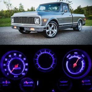 Gauge Cluster LED Dashboard Bulbs Blue For Chevy 1967-1972 C/K C10 - C30 Truck - Picture 1 of 5