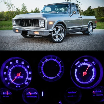 Gauge Cluster LED Dashboard Bulbs Blue For Chevy 1967-1972 C/K C10 - C30 Truck - Image 1 of 4