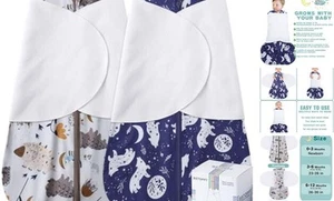 Newborn Sleep Sack Baby Swaddle,3-Way Adjustable Wearable Blanket,100% Rayon - Picture 1 of 7