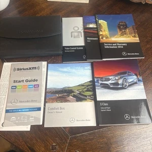 Mercedes-Benz E-Class Complete Vehicle Manual Set W/Leather Holder New Condition - Picture 1 of 9