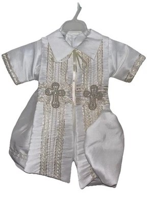 Ropón De Niño Para Bautizo Totalmente Nuevo En Talla 12 Meses - Image 1 of 2
