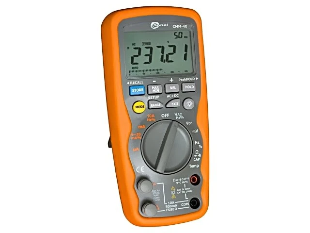 WMGBCMM40 Digitaler Multimeter LCD VDC: 0-1kV VAC: 0-1kV I DC: 0-10A IP67 SONEL - Bild 1 von 1