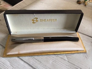 1960 Sheaffer Target Touch Down Füllfederhalter schwarz in Box. Ungetestet - Bild 1 von 10