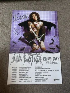 Rare Lil Lotus Error Boy 2021 Poster Tour Signed Indie Epitaph - Picture 1 of 5