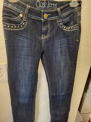 Pantalones de mezclilla para mujer Clash Jeans EE. UU. 7 Foto 1 de 3