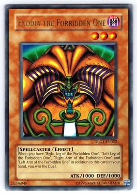 YuGiOh Exodia Forbidden One DLG1-EN022 Ultra Rare Unlimited LP - Image 1 of 2