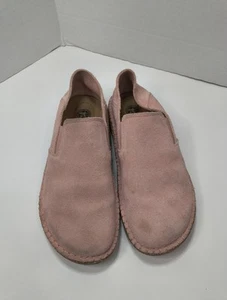 Birkenstock Callan Pink Suede Slip On Shoes Casual Loafers- Womens Sz EU 38 US 7 - Picture 1 of 6