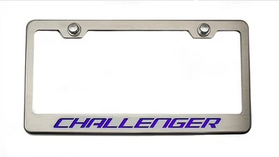 License Plate Frame Purple Carbon Fiber "Challenger" - Изображение 1 из 2