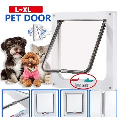 ANIMONDA Katzenklappe Hundeklappe L/XL mit Tunnel PetSafe Haustiertür Katzentür Cat Door.