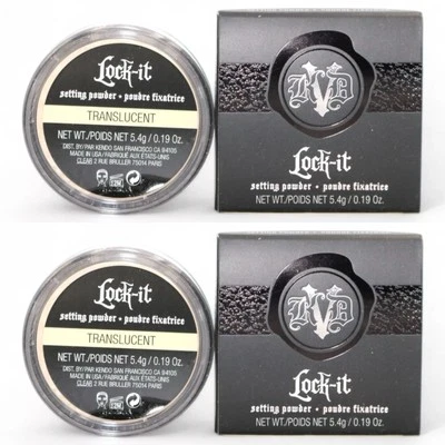 2 Kat Von D Lock-It Translucent Setting Powder 0.19 oz Long-Lasting Matte Finish - Image 1 of 4