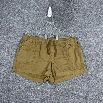 Pantalones cortos The North Face para mujer grandes verde oliva cintura elástica cordón elástico Foto 1 de 4