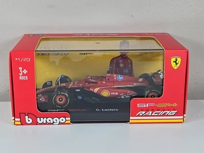 Coche diecast Bburago Fórmula 1 F1 Scuderia Ferrari SF24 Charles Leclerc 1:43 E21 Foto 1 de 4