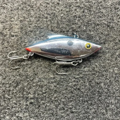 Bill Lewis Rat-L-Trap Mini Trap 1/4oz Lipless Crankbait MT25B Chrome Blue - Image 1 of 4