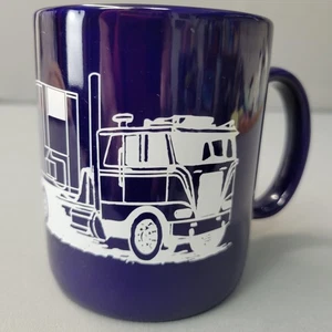 First State Trucking Bank Blue Coffee Mug 10.5 oz Ceramic Cup Semi Trailer Gift - Picture 1 of 10