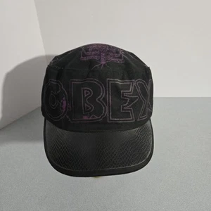 Obey Vintage Painters Hat Army Cap 2000's Y2K Black & Purple One Size Posse - Picture 1 of 7