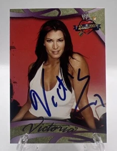 Victoria Signed 2004 Fleer WWE Divas 2005 Card #22 - Picture 1 of 2