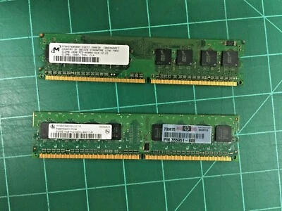 1GB 2x512MB PC2-4200 DIMM 533 MHz DDR2 RAM Memory - Image 1 of 3