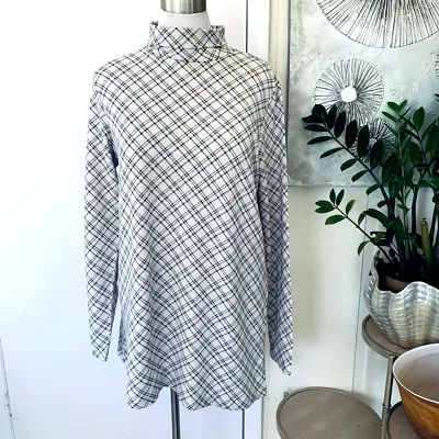 Новый с Ярлыками Nicole Miller покрытием хлопок смесь водолазка туника верхнее платье размер L - Изображение 1 из 4