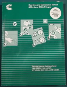 CUMMINS QSB4.5 QSB6.7 ENGINE OPERATOR OPERATION & MAINTENANCE BOOK MANUAL - Picture 1 of 5